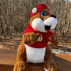 Brown and Red Stuffed Animal Toy